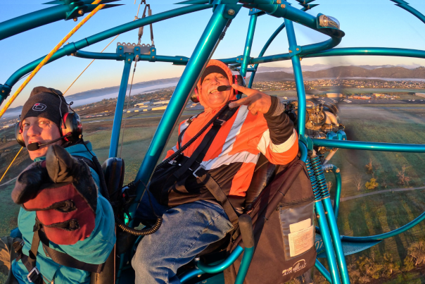 Temecula Valley Paramotor Gliding, Ariel Antics