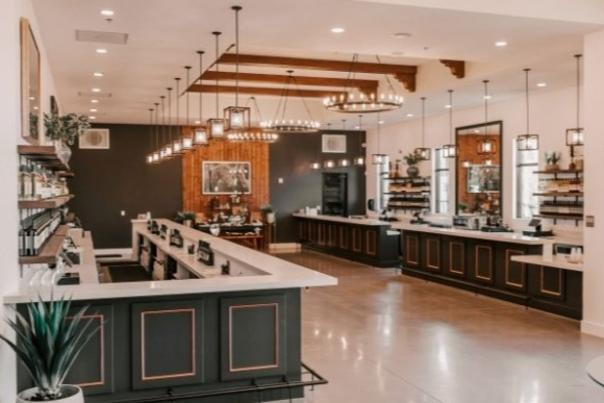 Interior of the Altisima Winery tasting room