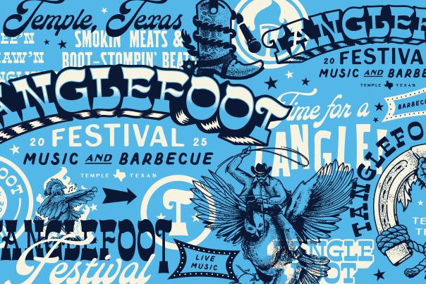 Tanglefoot illustrated background