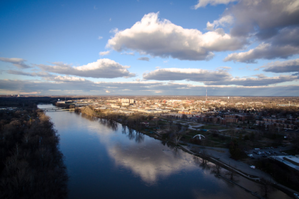 Wabash River aerial