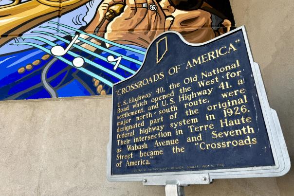 Crossroads of America sign horizontal