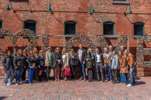 Spending time in the historic Distillery District