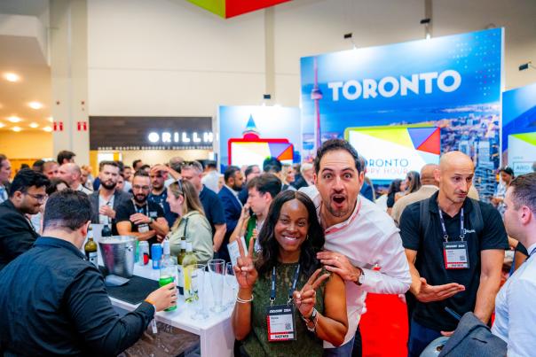 Destination Toronto's booth at Collision 2024