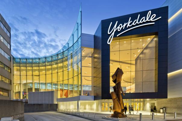 Exterior view of Yorkdale Shopping Centre in Toronto