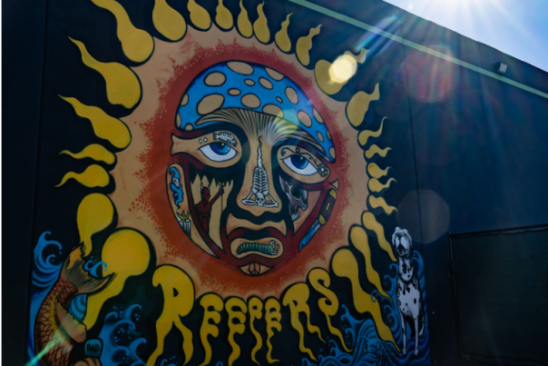 Sublime mural at 420 Central dispensary