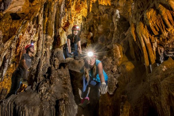 Kids Exploring Colossal Cave