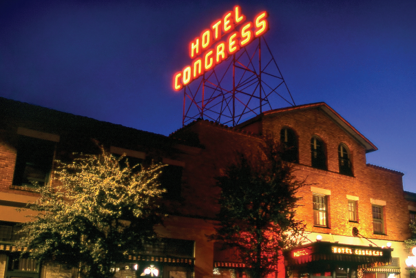 Hotel Congress in the historic Downton Tucson District
