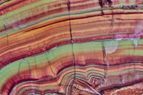 Pastel Marble River In Stone Gems