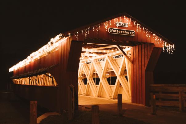 Pottersburg Bridge Merry and Bright