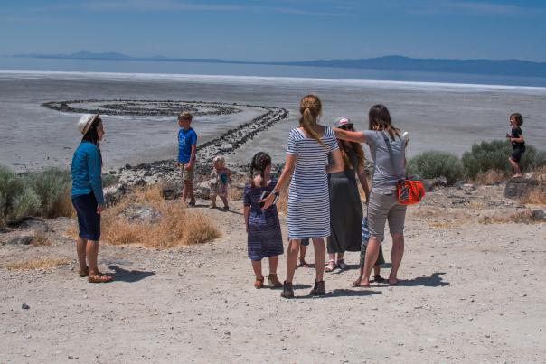 Family at Spiral Jetty