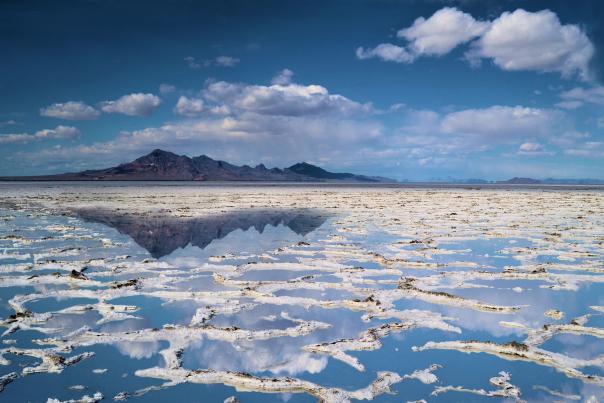 Reflection on the Bonneville Salt Flats