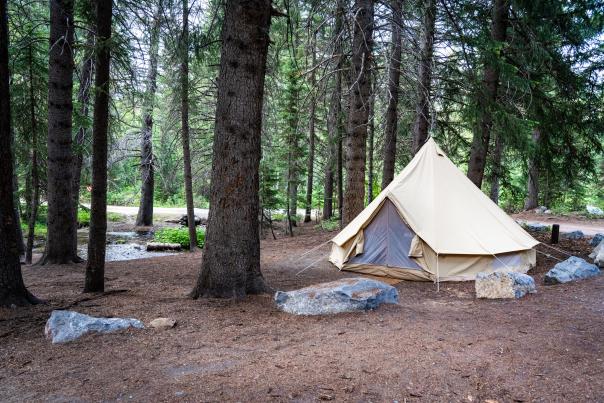 Glamping in Utah Valley Alpine Loop Campground