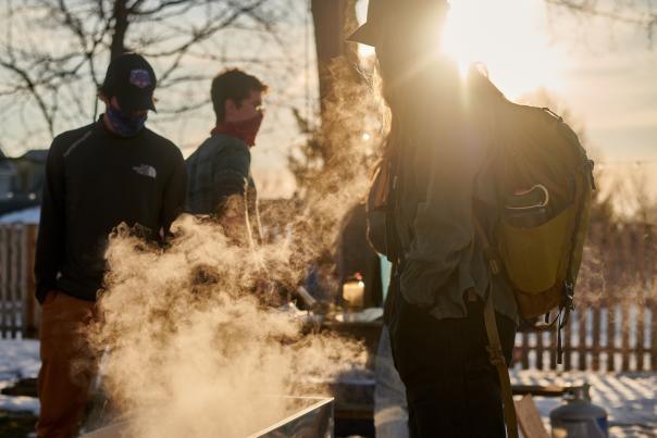 Maple Syrup Boiling