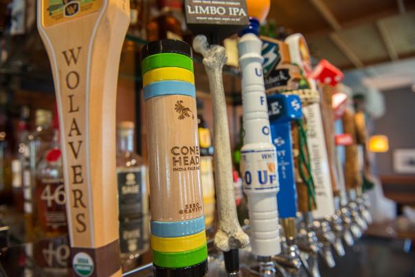 Beer Taps at the Bar