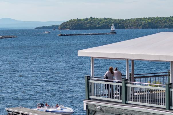 Views of Lake Champlain from Splash