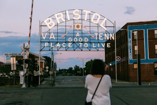 Downtown Bristol Sign