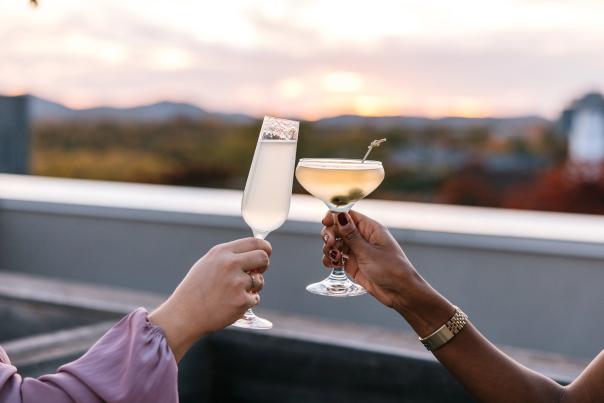 Quirk Charlottesville Rooftop Bar Cheers with Cocktails