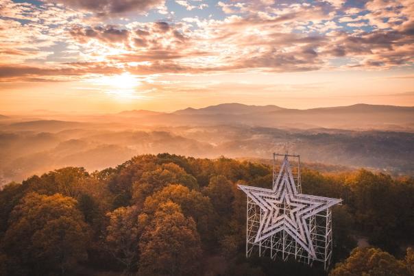 Roanoke Mill Mountain Star in Fall