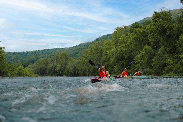 Kayaking with Twin River Outfitters