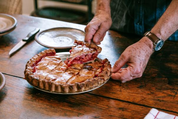 Cherry pie from Red Truck Bakery