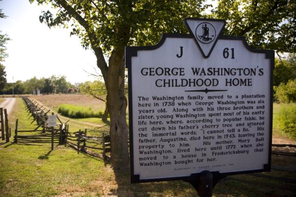 George Washington's childhood home