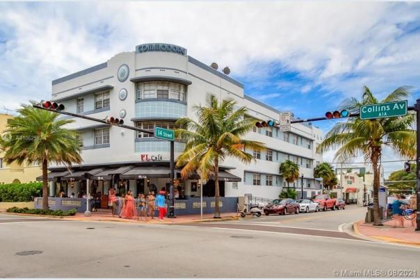 Outside view of the Commodore Hotel in Miami Beach.
