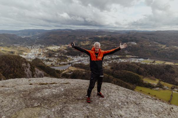 mann på topptur