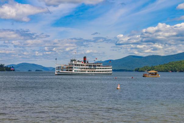Boats on Lake George