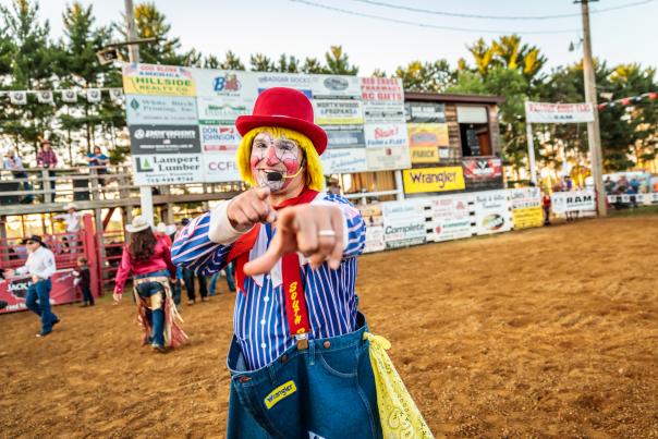 Clown at the Spooner Rodeo