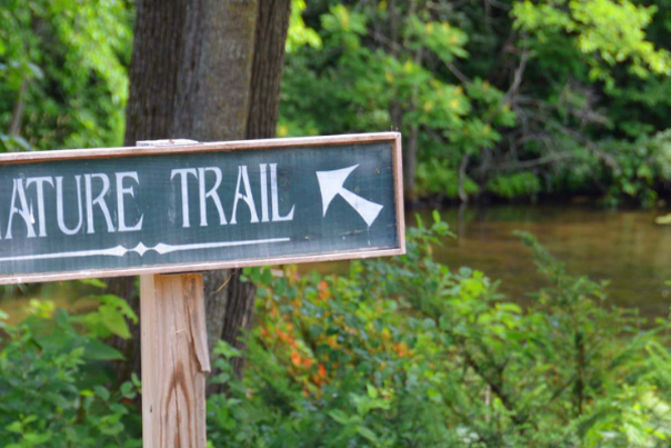 nature trails sign