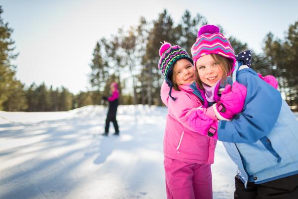 Winter Kids Smiling
