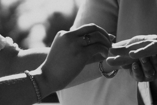 Wedding Couple Hands