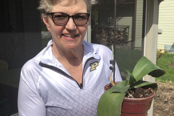 Jo with her Orchid2