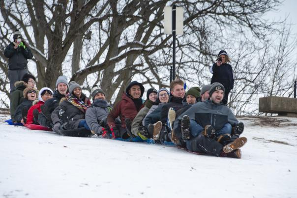 Slayter Hill Sledding