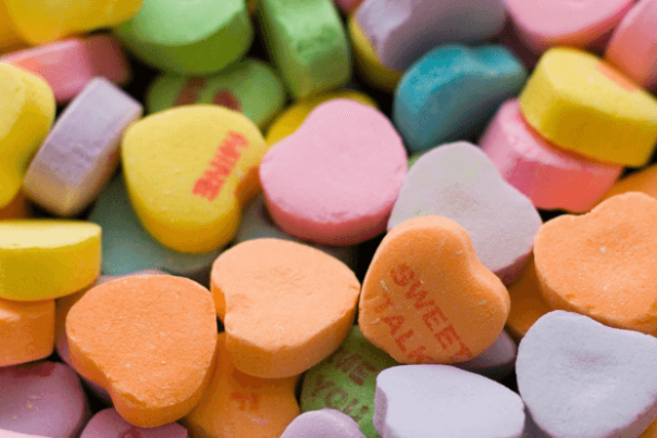 Valentine candy