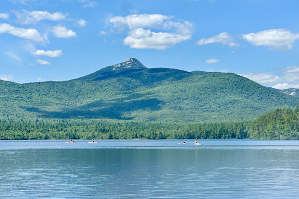 Chocorua Lake with Mount Chocorua and Paddlers