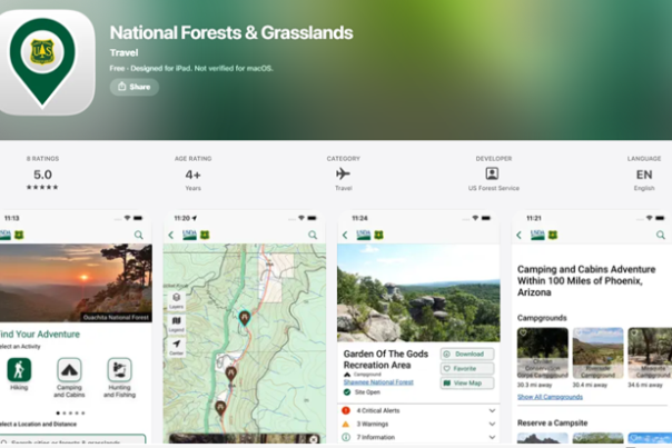 Forest Service debuts new recreation mobile app