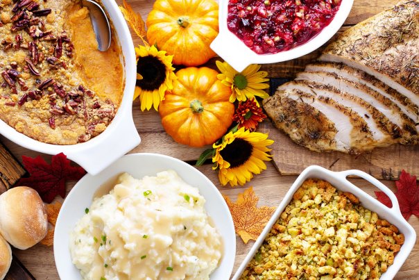 Thanksgiving Dinner with Side Dishes
