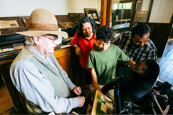 Printmaker at Cowtown