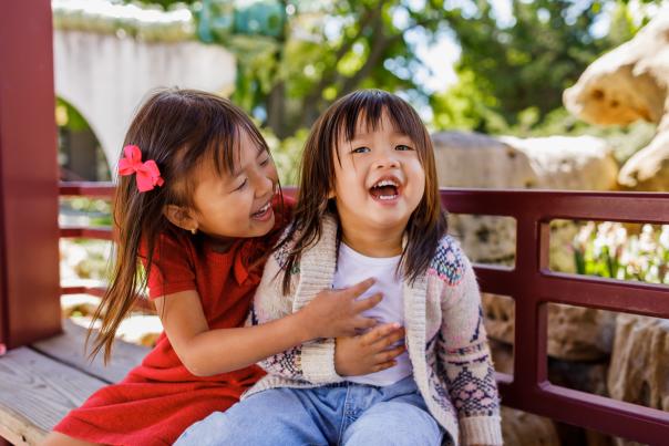Wichita's Asian Culture two small girls