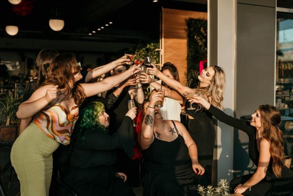 Group of women at GROW Plant Bar