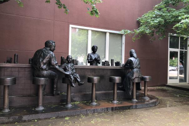 Chester I. Lewis sculpture