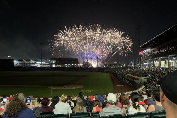 Riverfront Stadium Fireworks