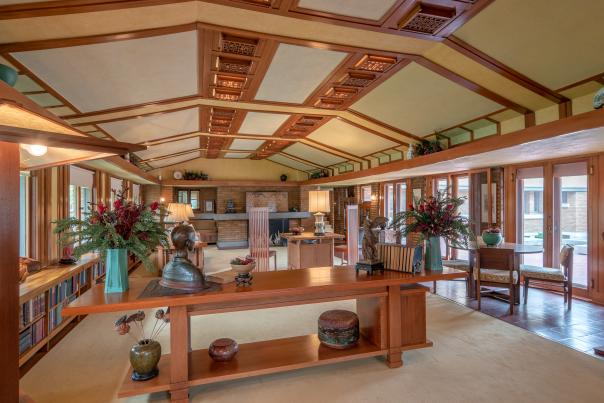 FLW Allen House living room