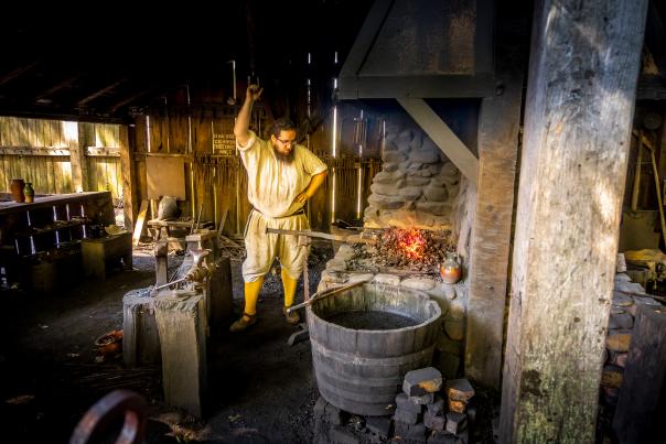 Blacksmith at Jamestown Settlement