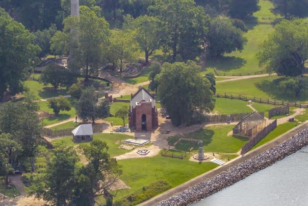 Historic Jamestowne Aerial Shot