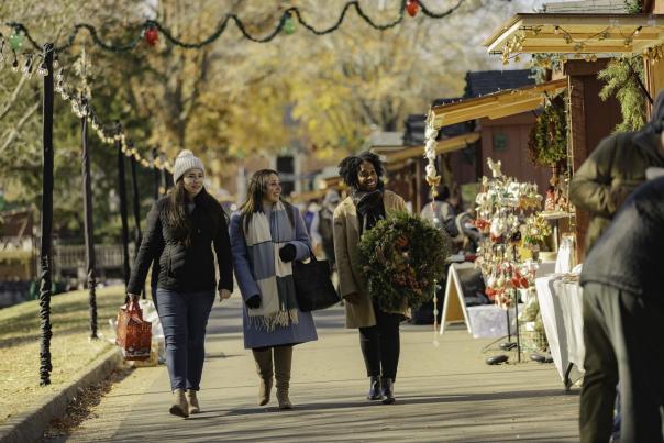 Group at Holiday Market