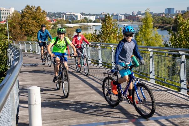 Biking on the JAM Trail