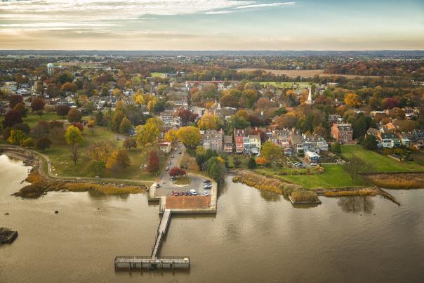 Fall Aerial New Castle