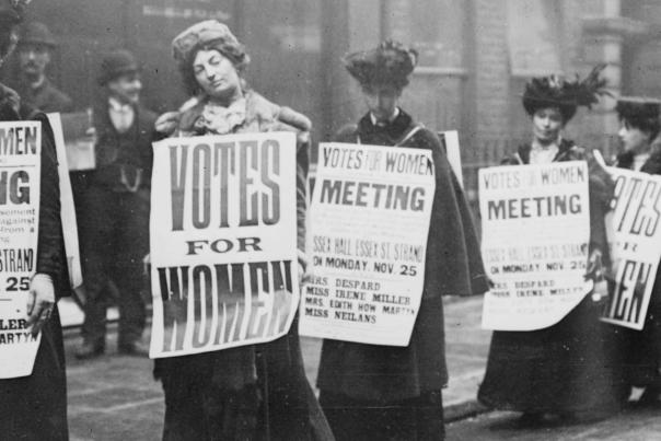 Women Marching For The Right To Vote